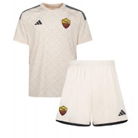 AS Roma Fußballbekleidung Auswärtstrikot Kinder 2023-24 Kurzarm (+ kurze hosen)